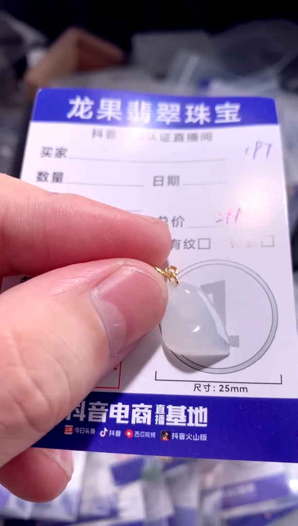 翡翠未镶嵌颈饰冰胶随形197