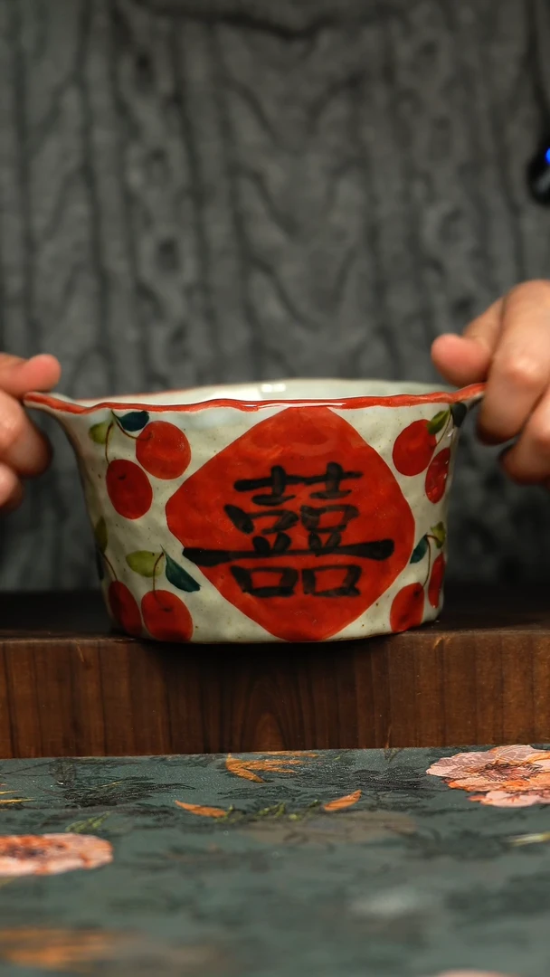 杯釉下彩手工手绘同款陶器