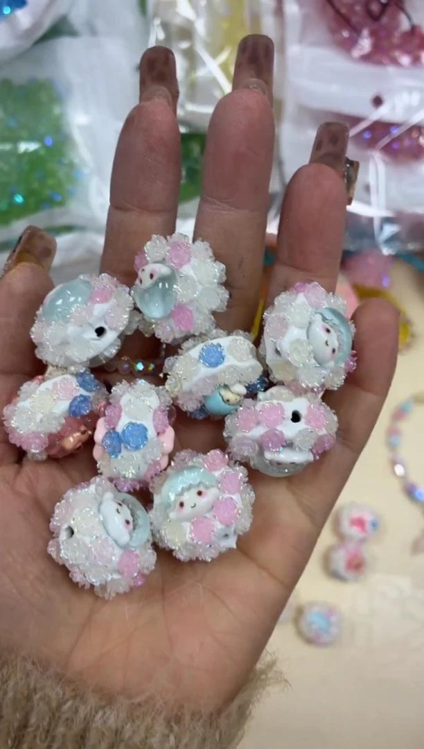 玻璃03078绣球花1个颜色混发