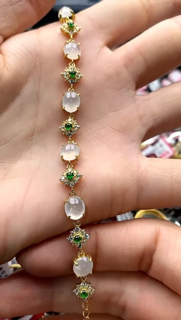 【闪购商品】翡翠戒指银S925镶嵌4444444     3