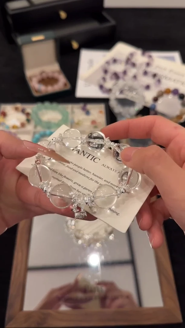 合金手链水晶白水晶x3465