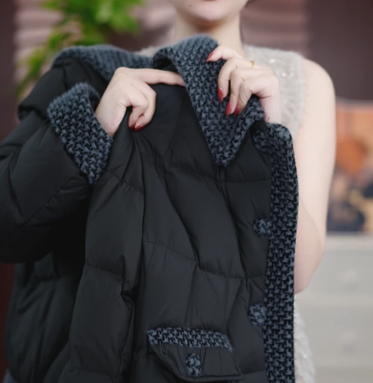 【进口品质】东方梦2025新款保暖羽绒服90鸭绒羽绒服外套D318小娇
