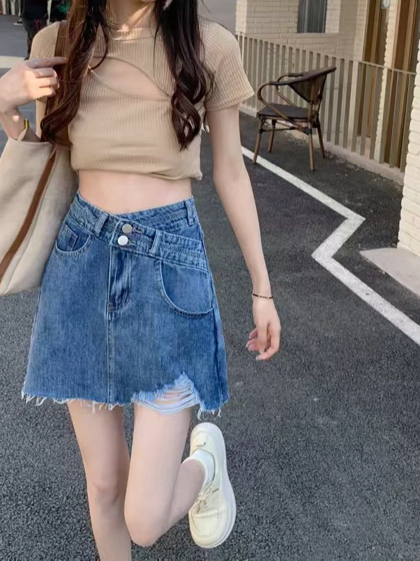 （601-650）【非图片款】夏季百搭牛仔短裙短裤