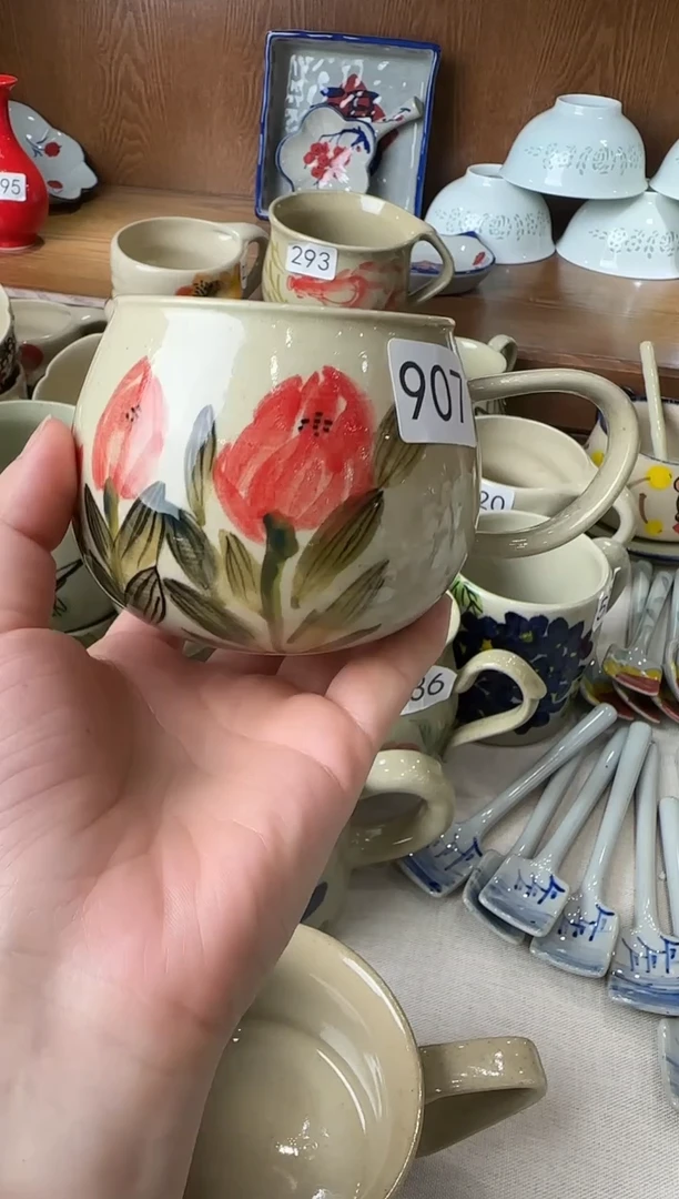 杯子景德镇手工陶瓷杯子907