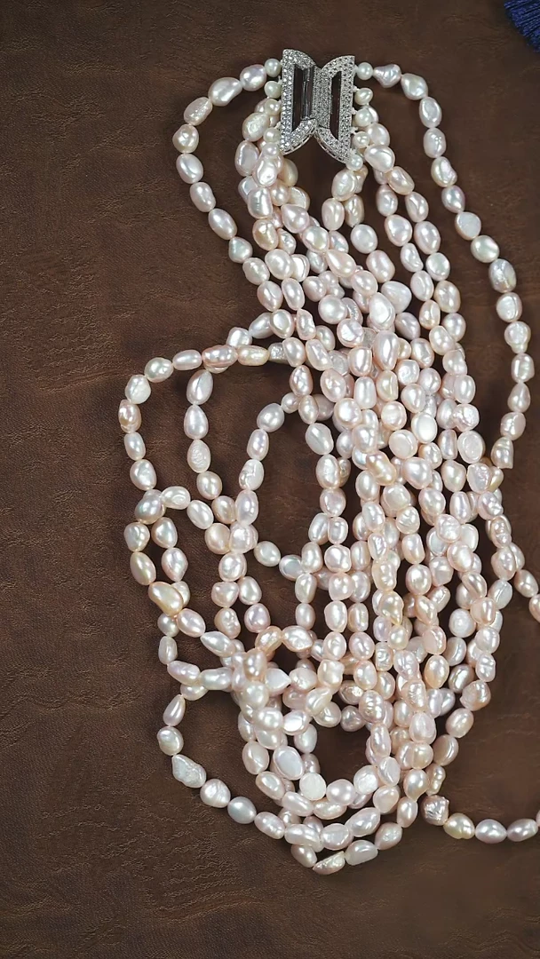 【闪购商品】淡水珍珠项链未镶嵌五层珍珠链