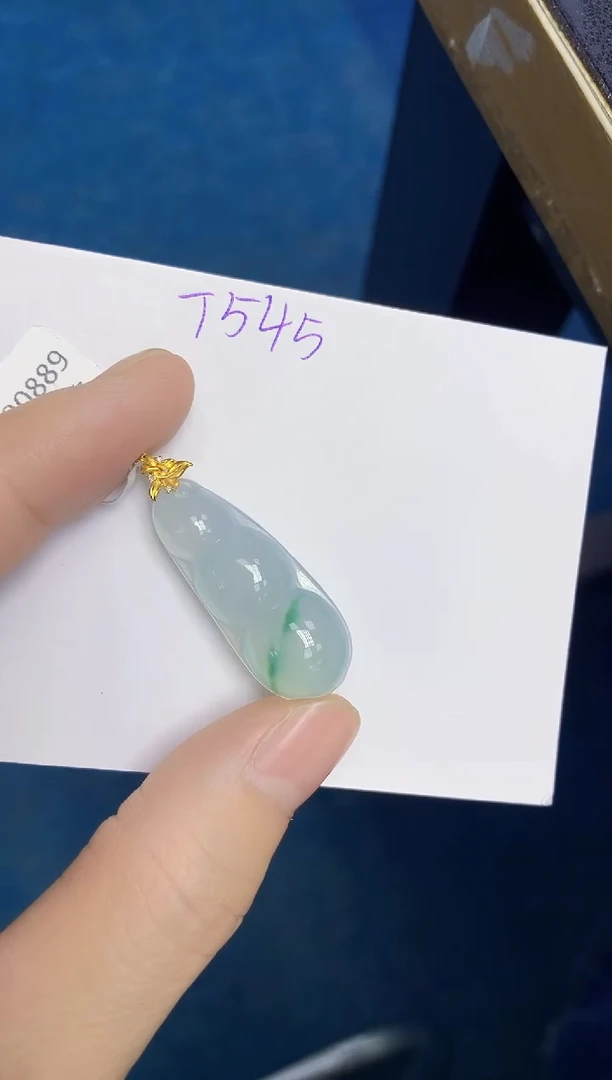 颈饰18K金镶嵌翡翠天然缅甸翡翠A货翡翠百元以上9元证书费自理