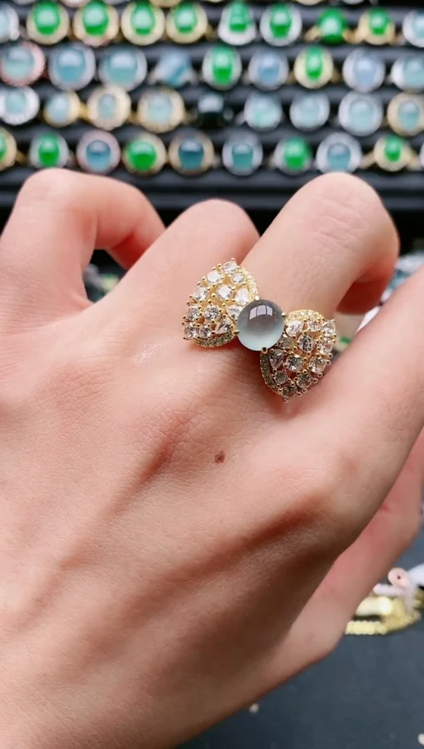 【闪购商品】翡翠戒指银S925镶嵌11111111