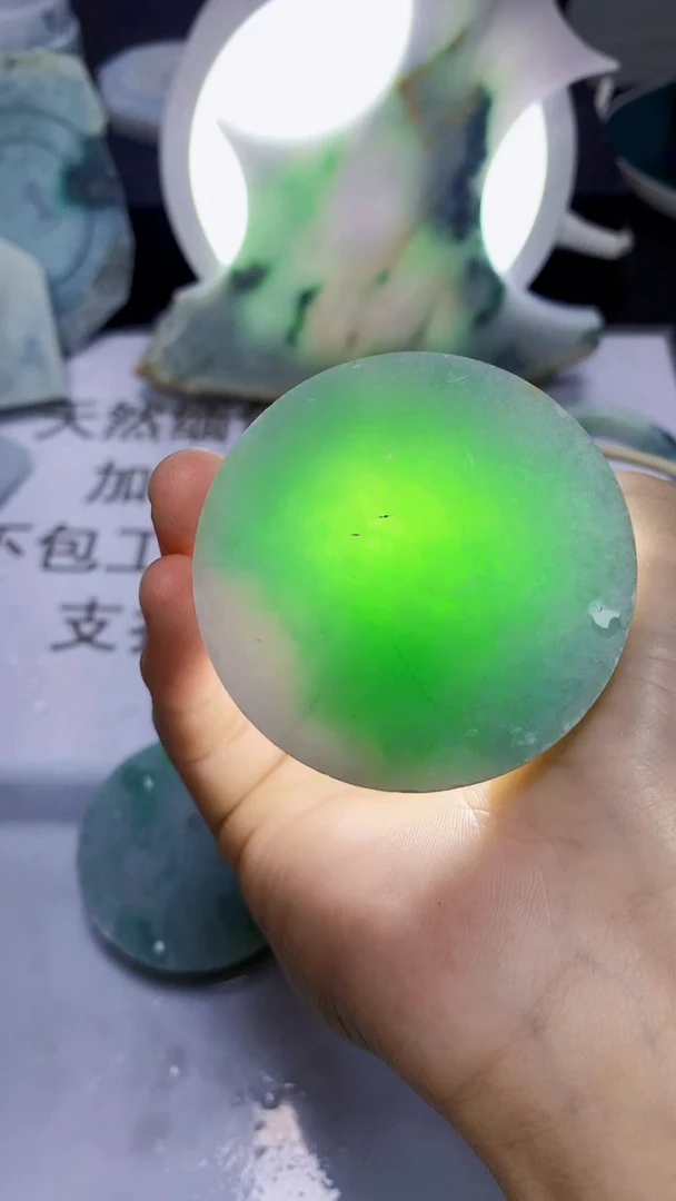 翡翠裸石拼***!翡翠裸石缅甸天然A货翡翠Q7331