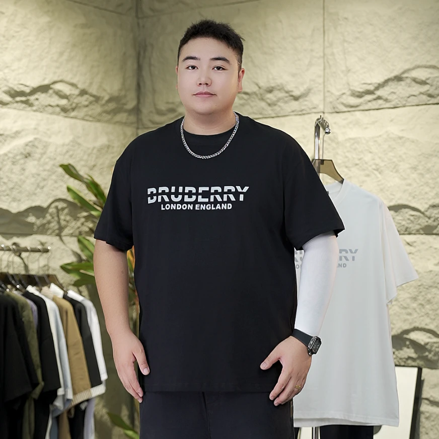 【反光字母T】蝈蝈原创大码男装高克夏季新款宽松重磅T恤纯棉