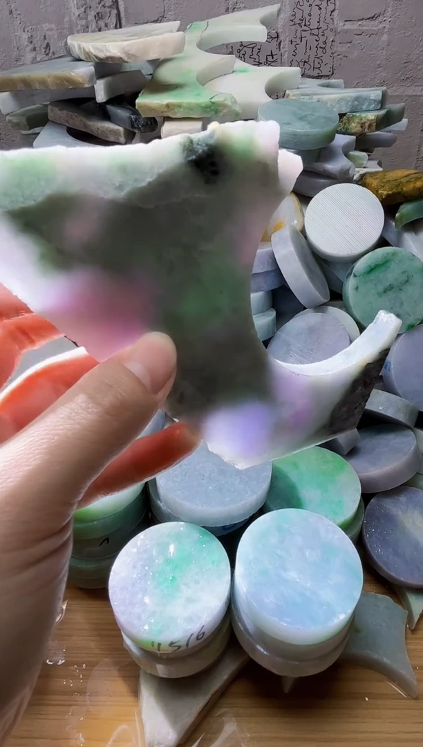 裸石翡翠天然翡翠A货古 南 285