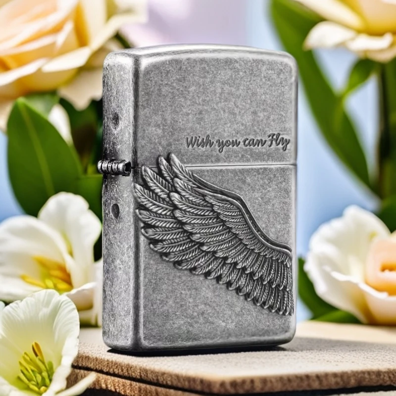 【老李推荐】zippo打火机飞得更高常规仿古银TCJ1