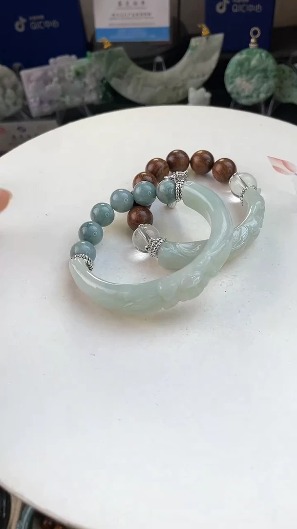 未镶嵌手链翡翠虎*宝手工定制默认微瑕主播介绍为准
