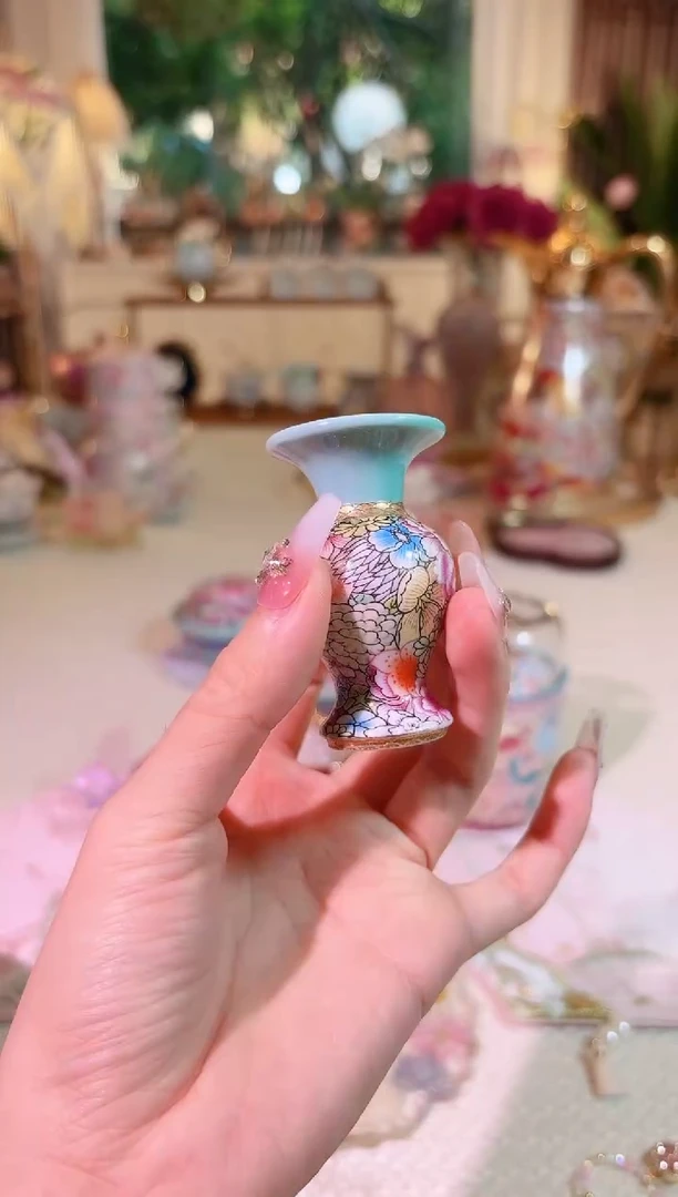 瓷如意芳菲-香插盖置