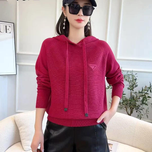 连帽衫62㎝（三角款）❤纯色毛衣针织衫百搭套头时尚羊毛宽松