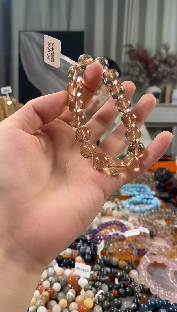 未镶嵌手链水晶黄水晶