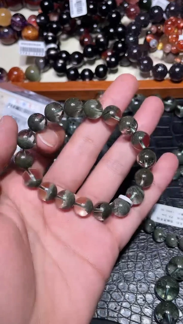 未镶嵌手链水晶绿幽灵单圈A11（多样性发其一)