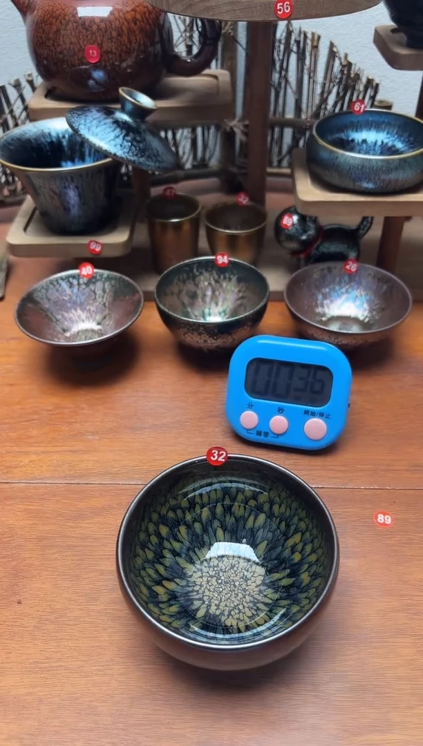 茶盏阿*32号建盏工匠茶器