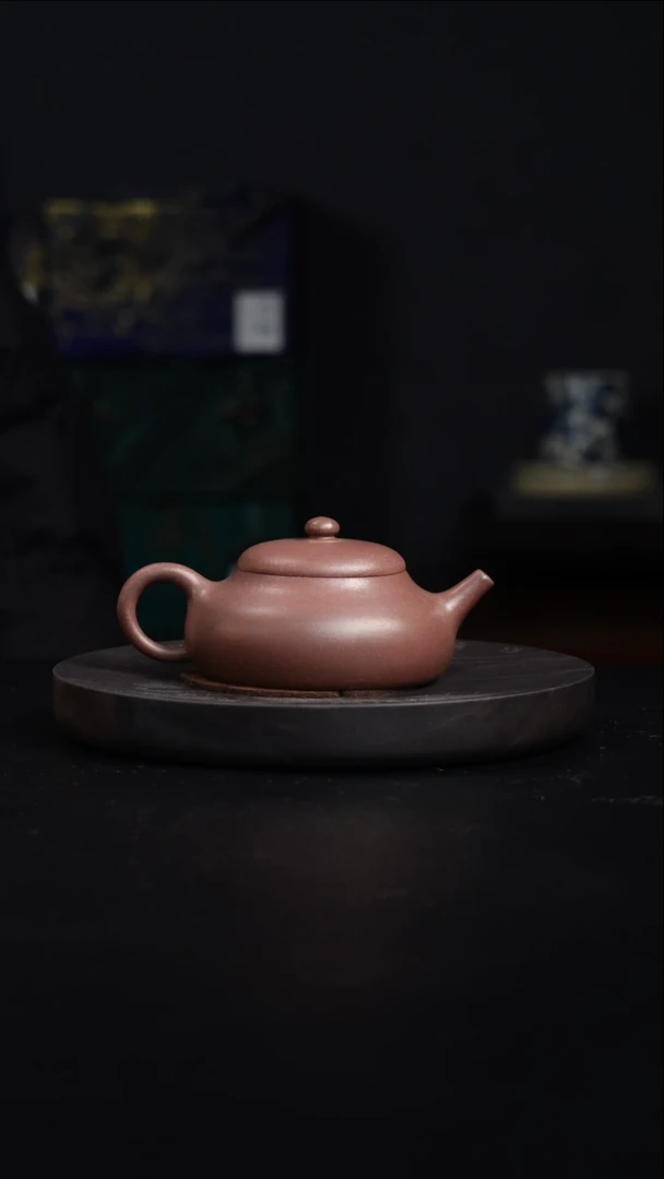 茶壶紫泥胤真堂 韦安【若盂小壶】