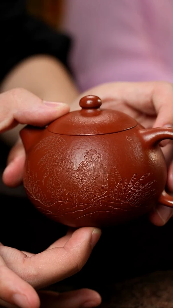 宜兴紫砂孟臣朱泥文旦