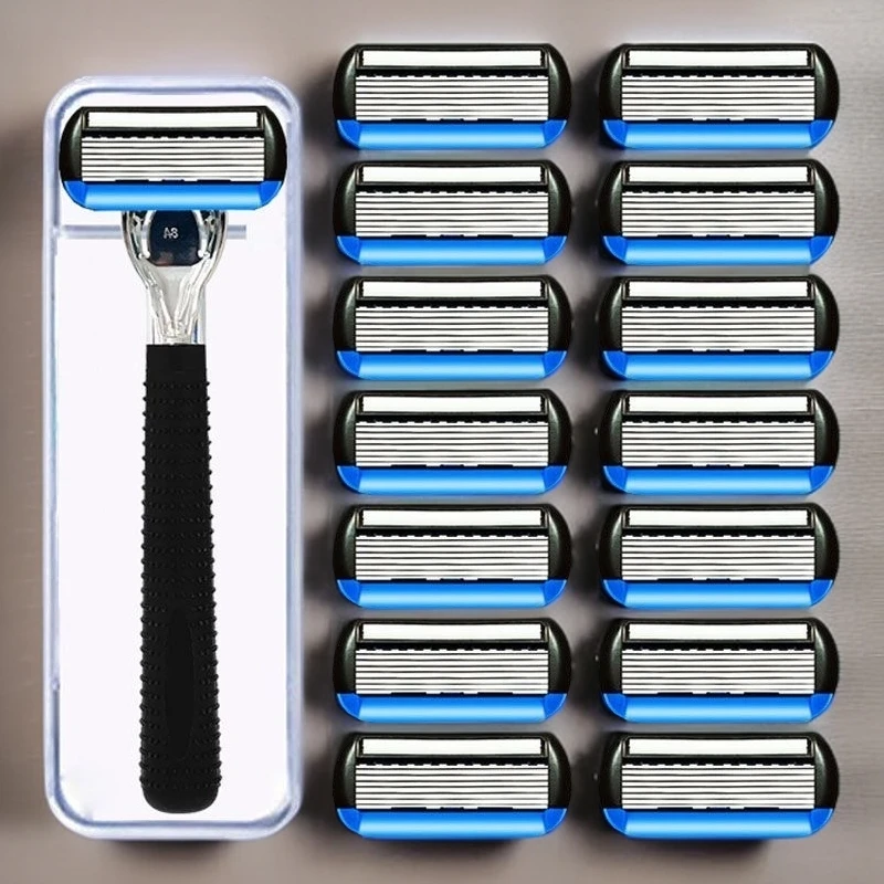 新升级七层男士刮胡刀手动剃须刀7层刀头刀架刀片德国工艺防刮伤