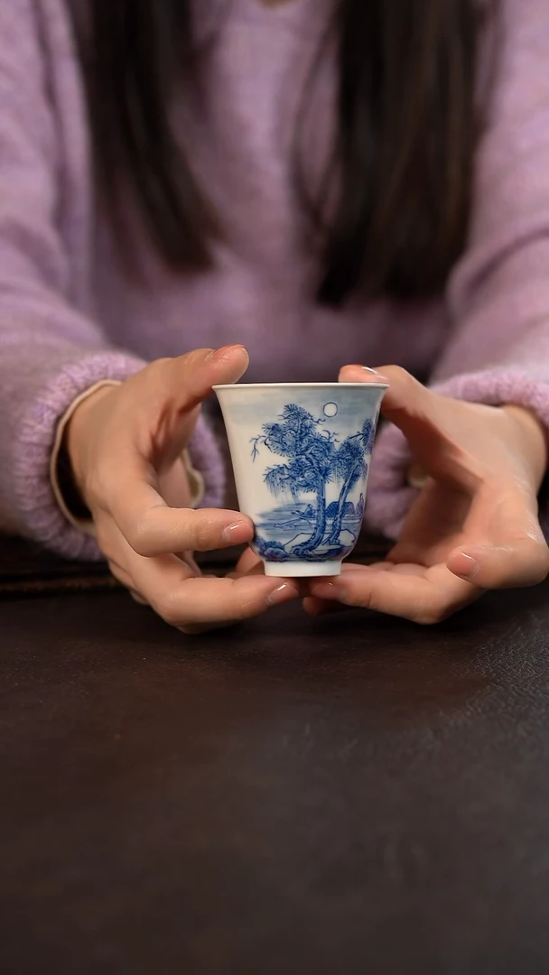 【闪购商品】杯HLX陶瓷松间明月闻香杯 随机