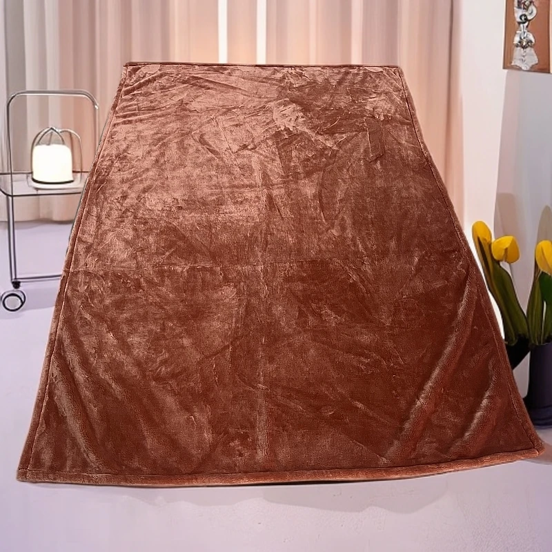 G2402  秋冬季净版珊瑚绒保暖绒毯(微瑕)