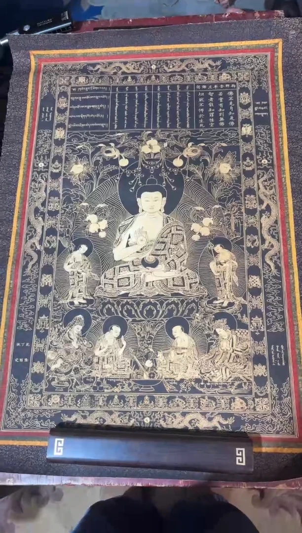 卷轴画龙妹唐卡直播tk16