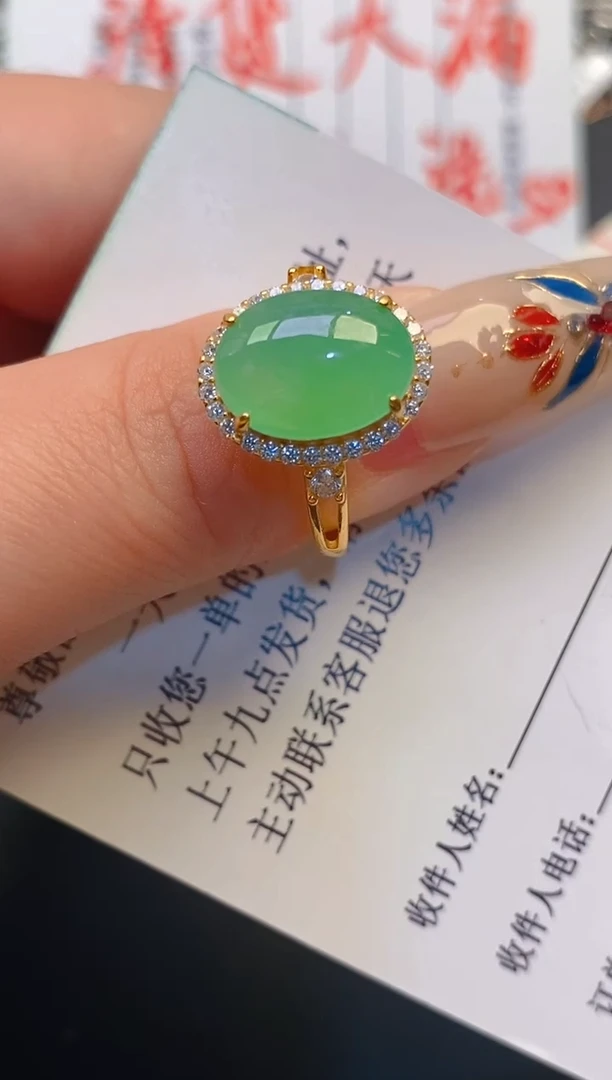 【闪购商品】翡翠耳饰银S925镶嵌天然A货翡翠1