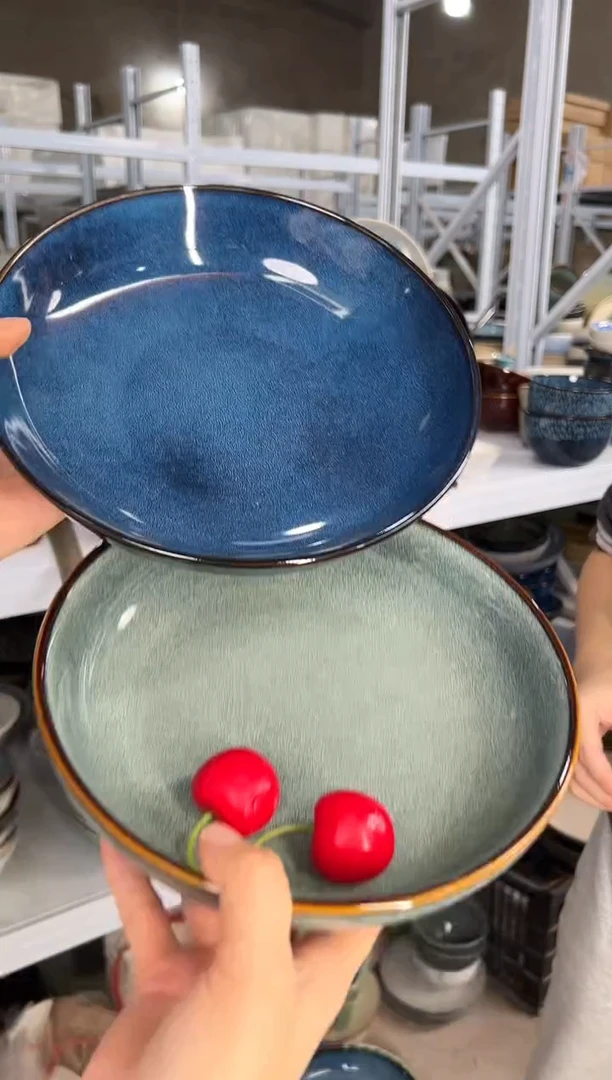 陶瓷外贸尾货瑕疵满20包邮X2深盘D6A/G3B