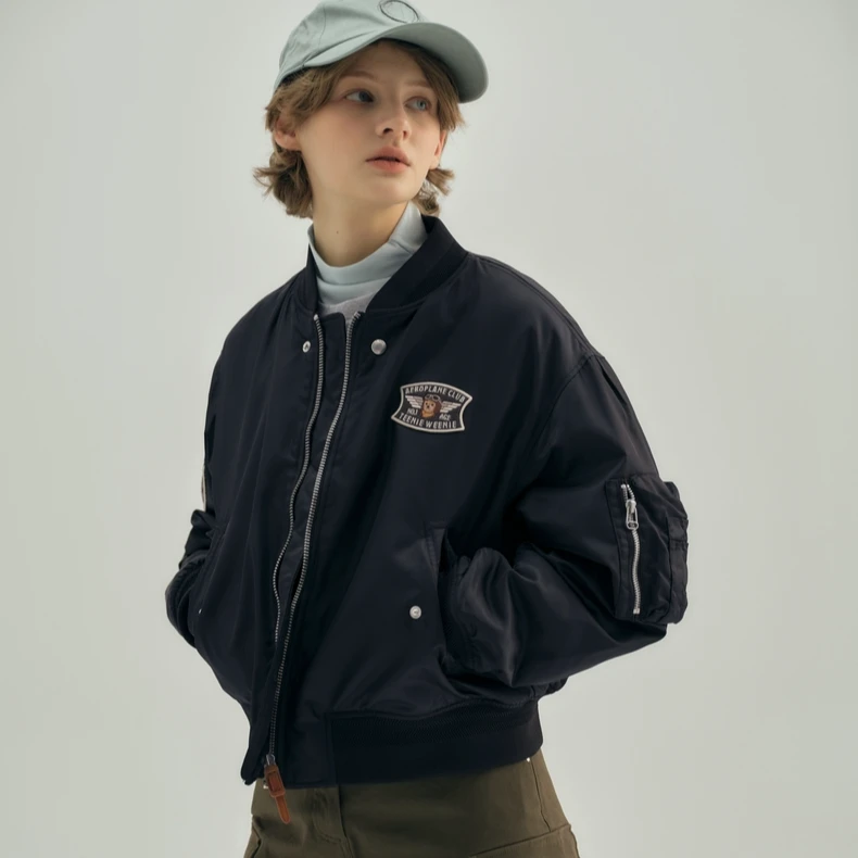 TeenieWeenie小熊24飞行员轻薄夹克棉服棒球服外套女TTJP247705N