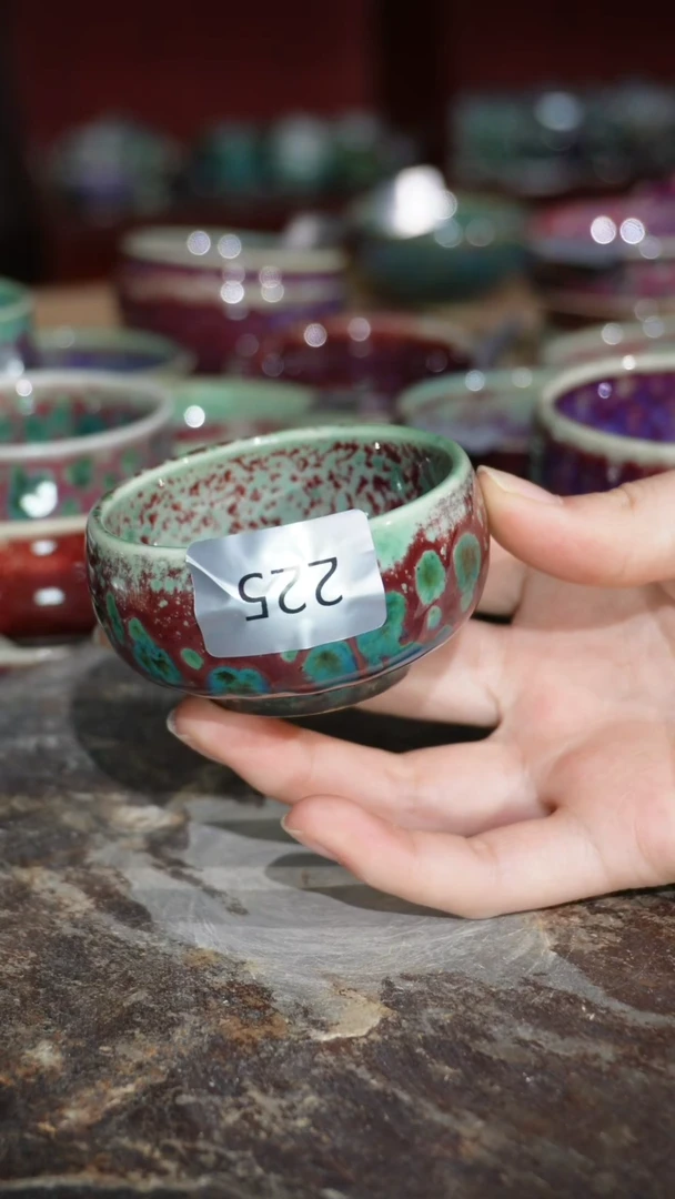 摆件精品窑变钧瓷茶器