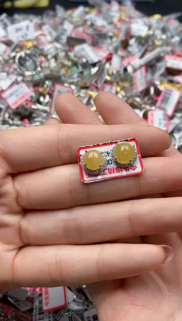 【闪购商品】翡翠戒指银S925镶嵌44444---4