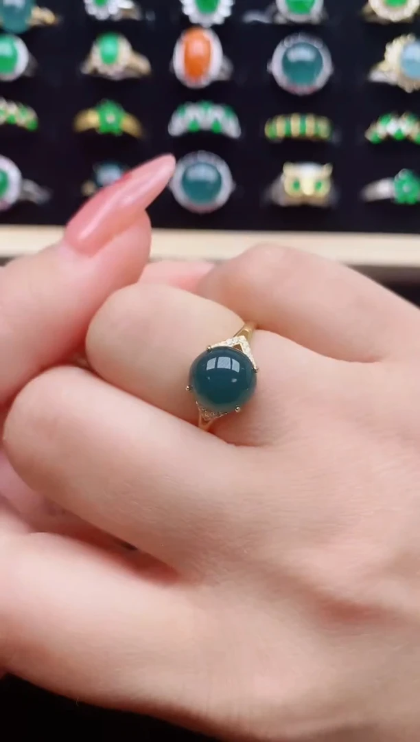 【闪购商品】翡翠戒指银S925镶嵌321321