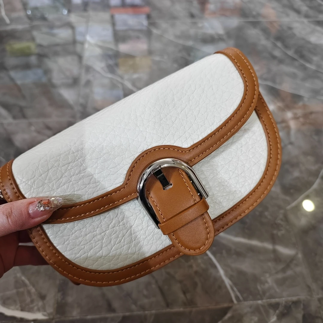 7256-1 耐刮防盗 复古风 马鞍包 斜跨包 轻奢  洋气百搭 经典女包