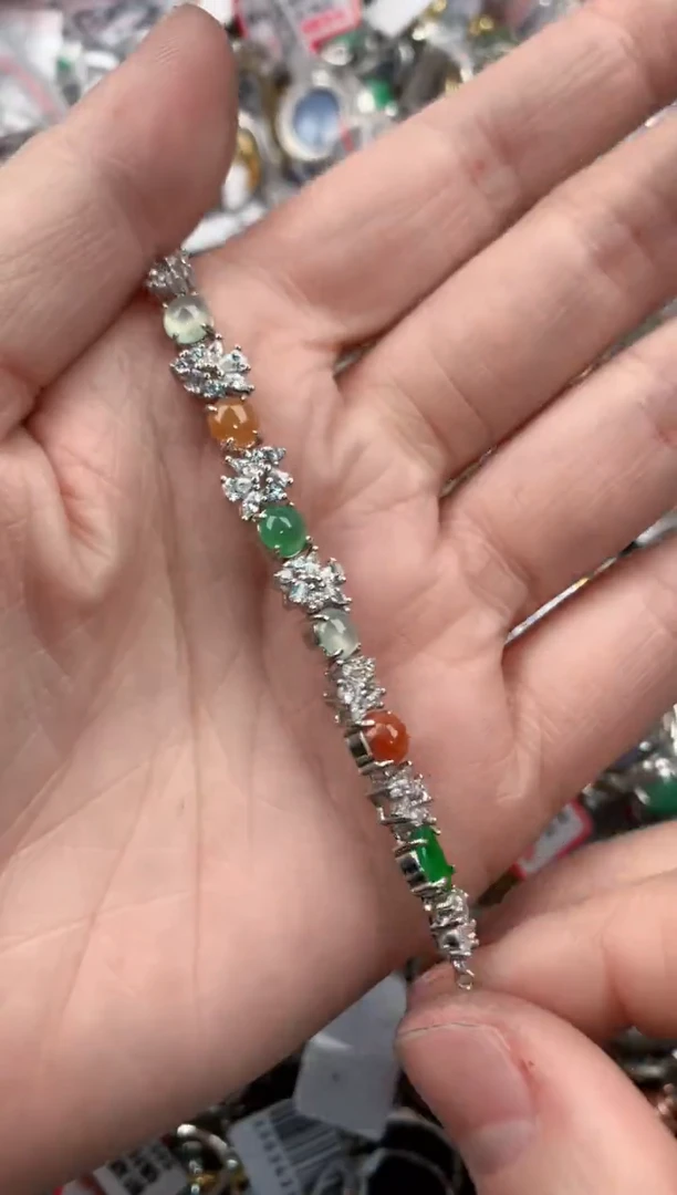 银S925镶嵌戒指翡翠13                  2