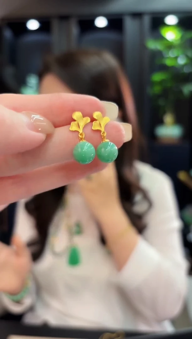 未镶嵌翡翠耳饰缅料A货/多样性发货/一件