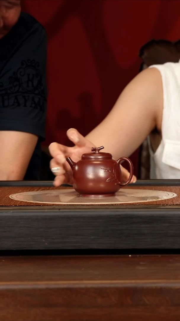 茶壶紫砂宜兴紫砂WJC 拼紫 春意盎然 160cc