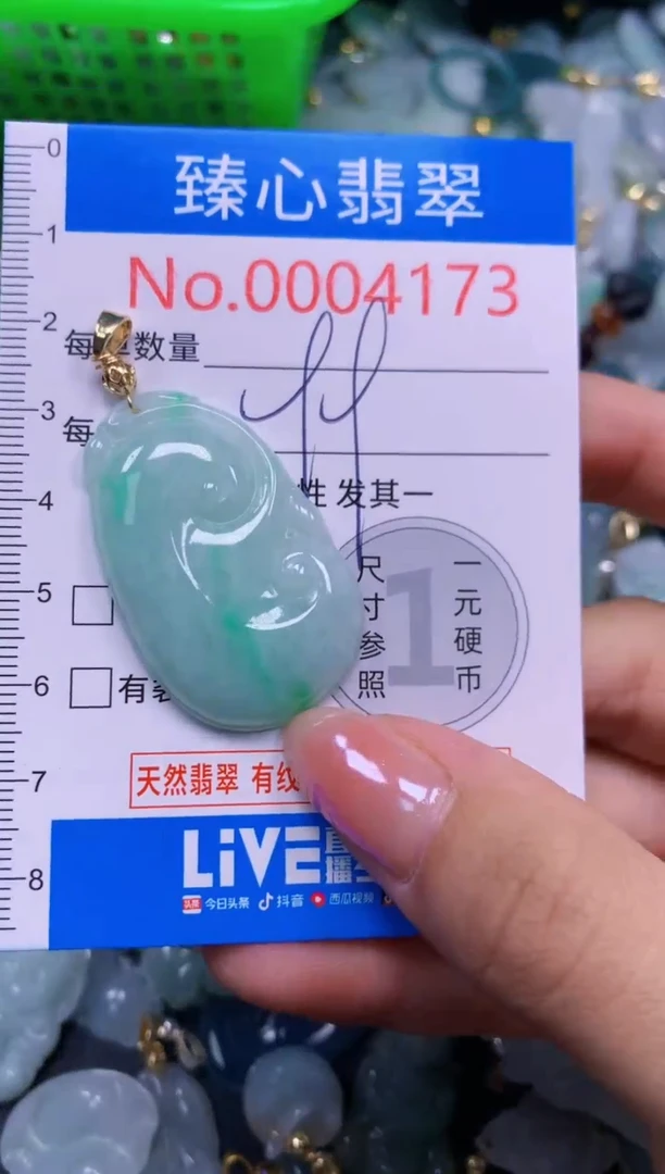 吊坠(不含链)未镶嵌翡翠4173