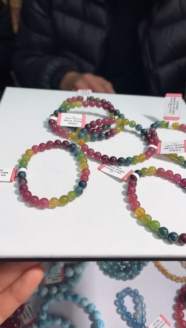 【闪购商品】碧玺手链未镶嵌87多样性发其一6+