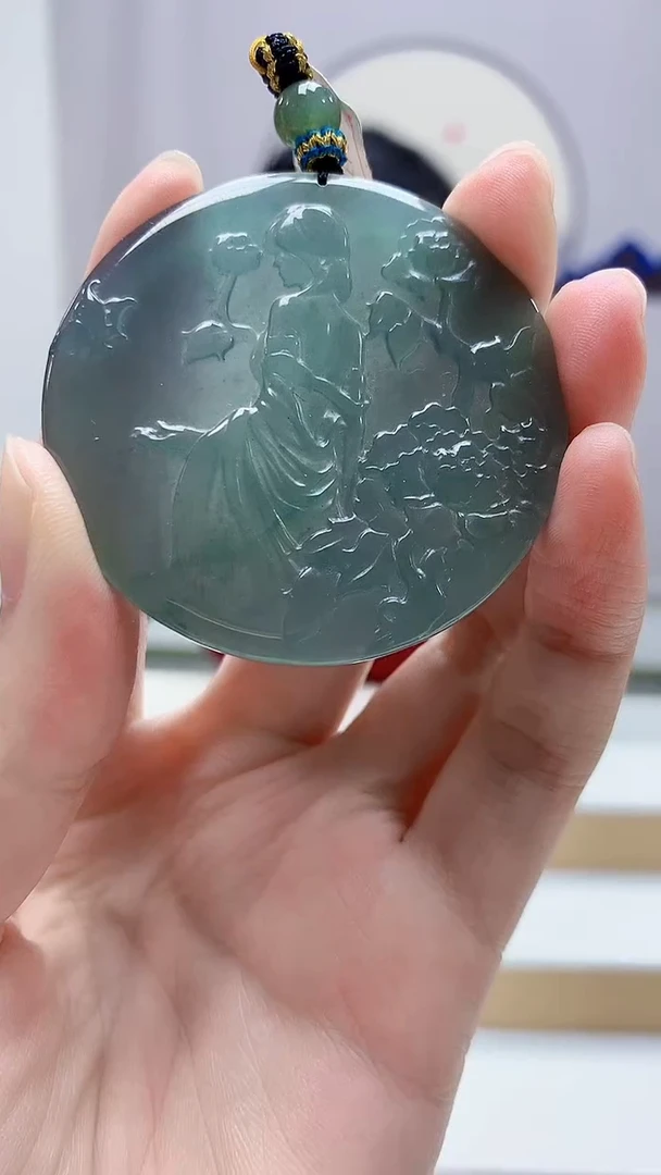 未镶嵌定制翡翠4852zm-毛货挂件76