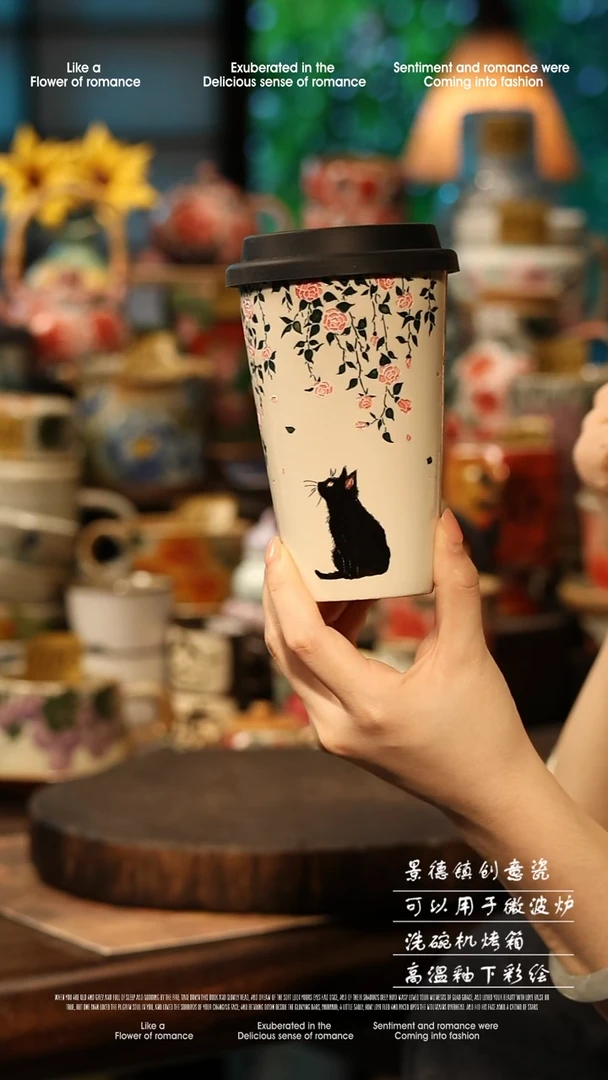 陶瓷景德镇高温釉下彩手工手绘款式@A0780@