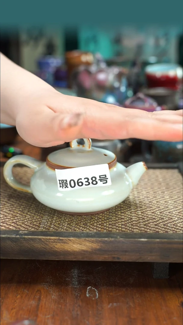 原产地原矿钧汝瓷杯壶638