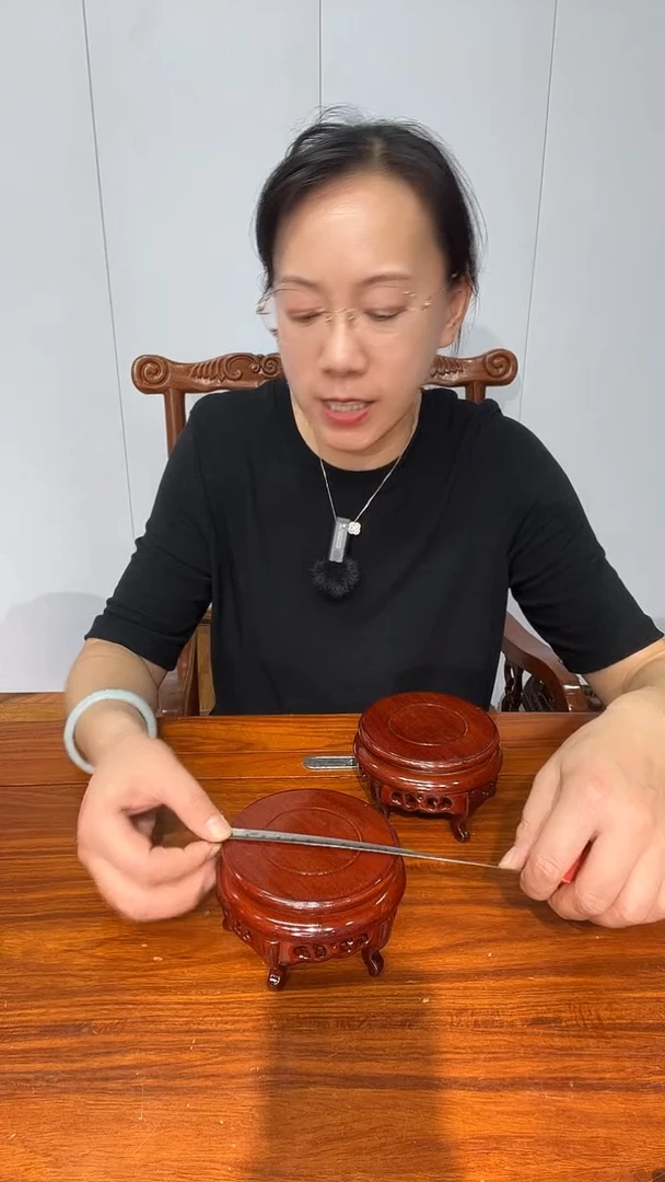 木买一送一香炉底座非花红11*12*7