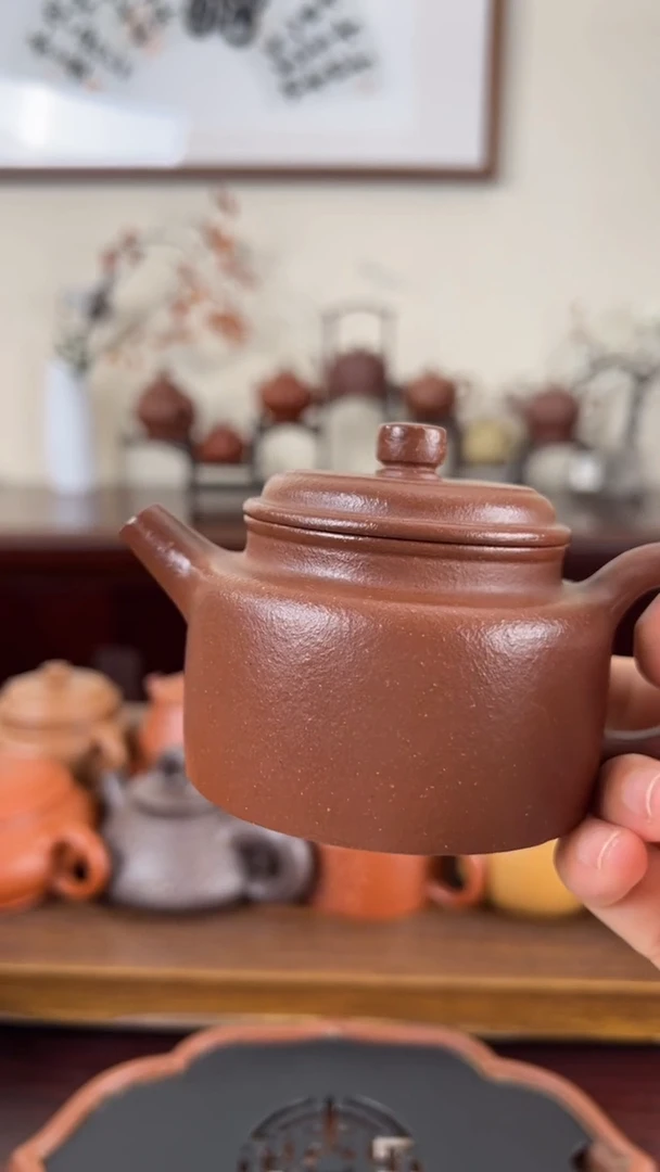 【闪购商品】紫砂茶壶红降坡德钟壶150CC