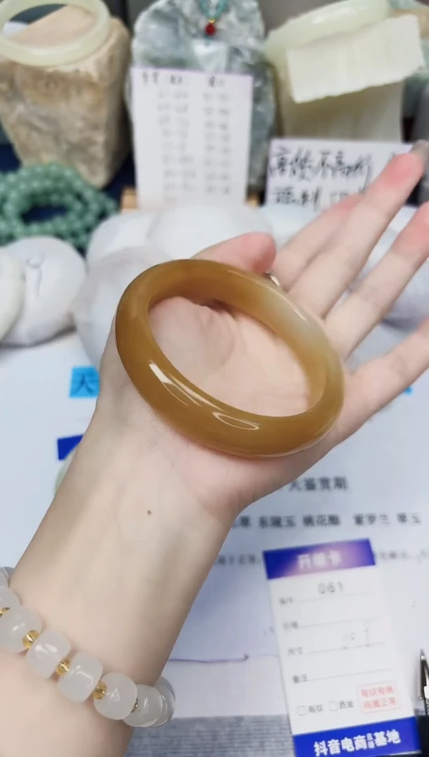 【闪购商品】石英质玉手镯未镶嵌61-财气镯-圈口60