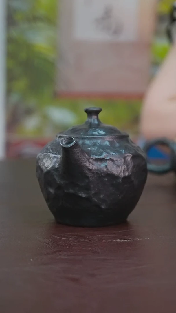 茶壶紫砂冰碛岩随行壶150毫升左右