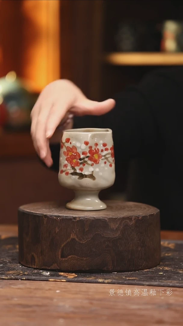 陶瓷景德镇高温釉下手绘陶瓷@L270@