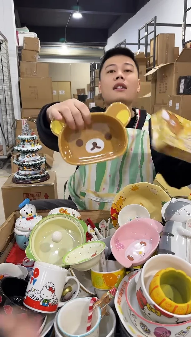 瓷片原盒熊弟深碗