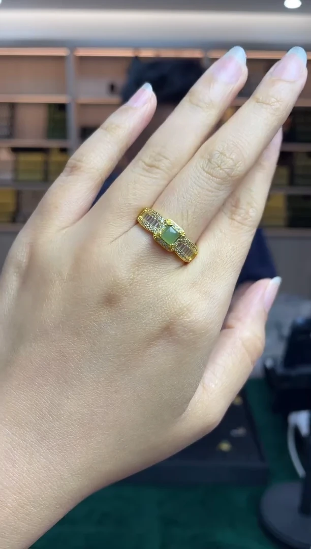 和田玉戒指未镶嵌多样性发一件