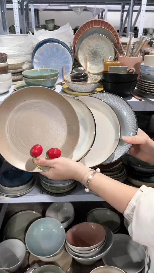 【闪购商品】瓷片外贸尾货瑕疵满20包邮X4 小盘组合